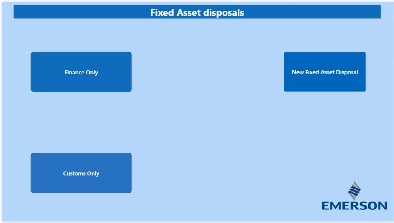 Fixed Asset Disposals app